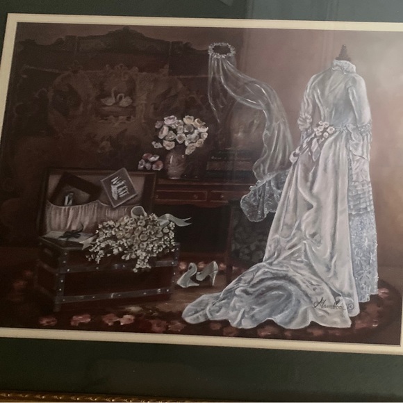 Vintage Home And garden Party Victorian Wedding Theme Gold Frame - Picture 4 of 5